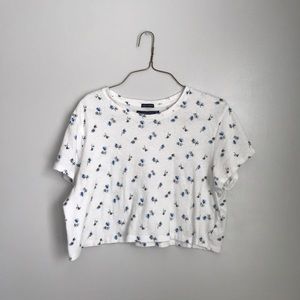 Flower bud cropped top